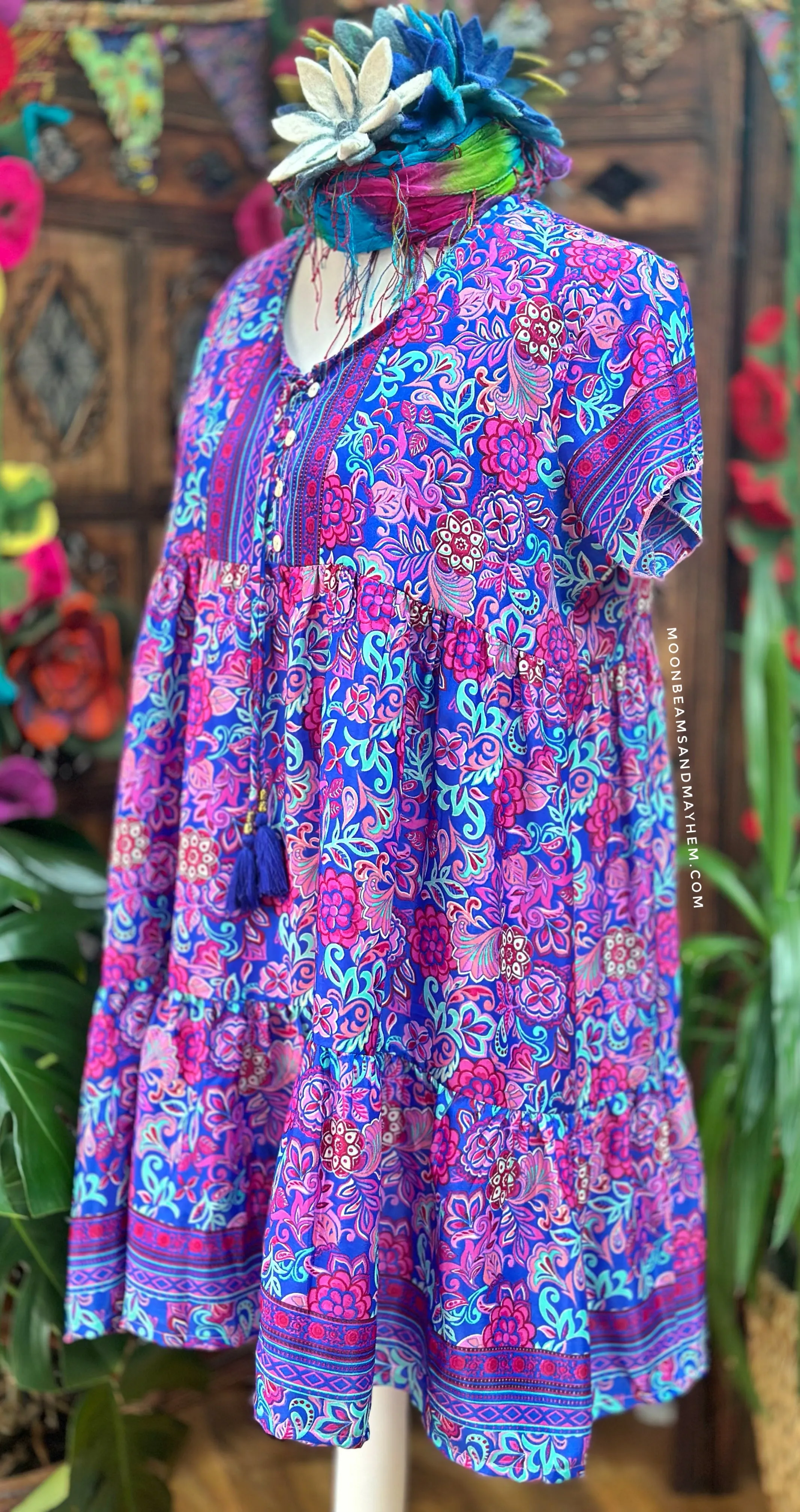 DELICIOUS PURPLE ELENA TUNIC / XL / PLUS SIZE