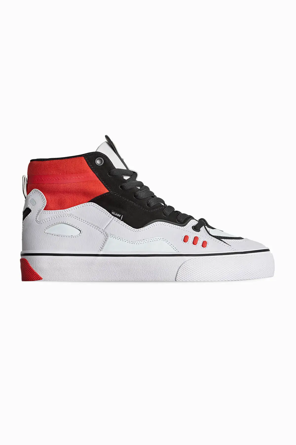 Dimension - White/Black/Red - Skate Shoes