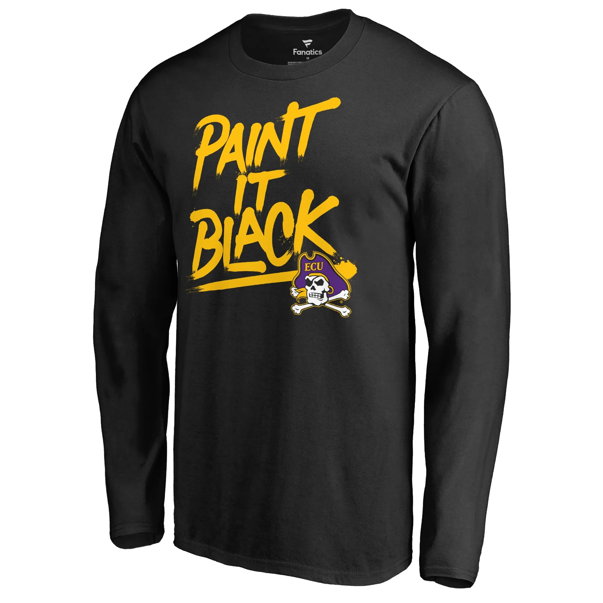 East Carolina Pirates Paint It Black Long Sleeve T-Shirt