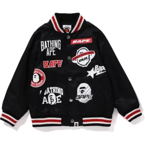 EMBLEM PRINT STADIUM JACKET KIDS