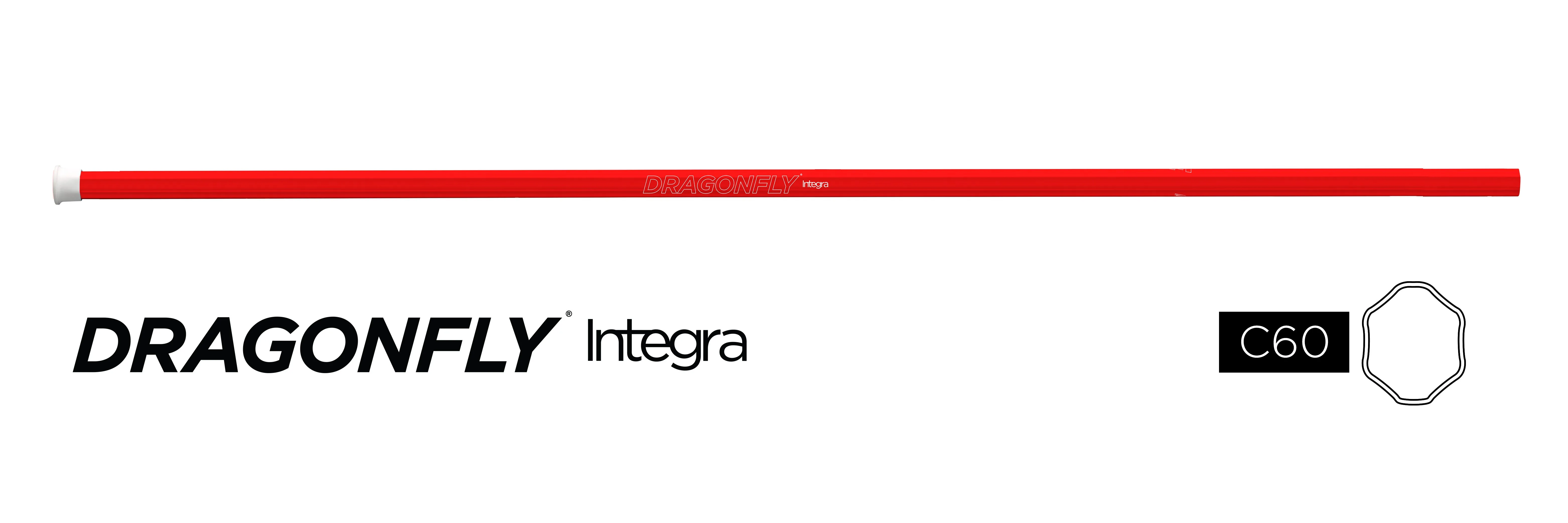 EPOCH 2019 Dragonfly Integra C60 TECHNO COLOR (RED, BLUE, YELLOW, ORANGE), 60 Mid-Flex iQ8, Concave shaft shape, (DEFENSE POLE)-