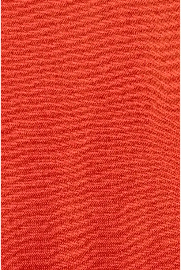 Esprit Fine Viscose V-Neck Soft Sweater In Bright Orange