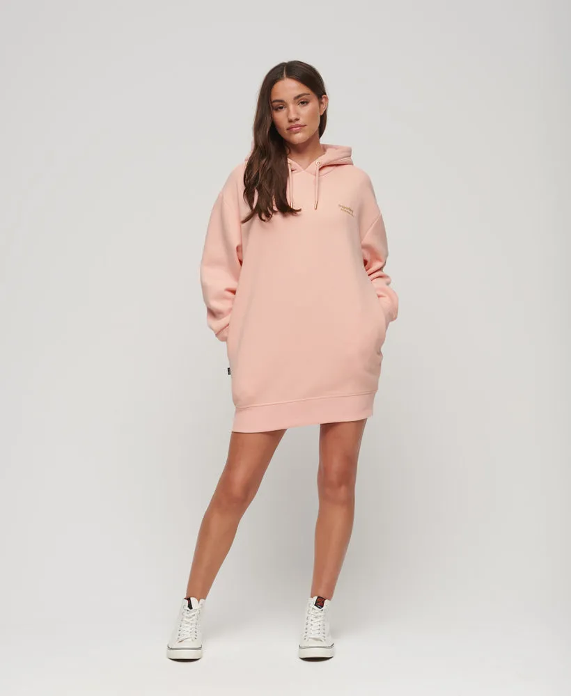 Essential Hoodie Dress | Strawberry Cream Pink