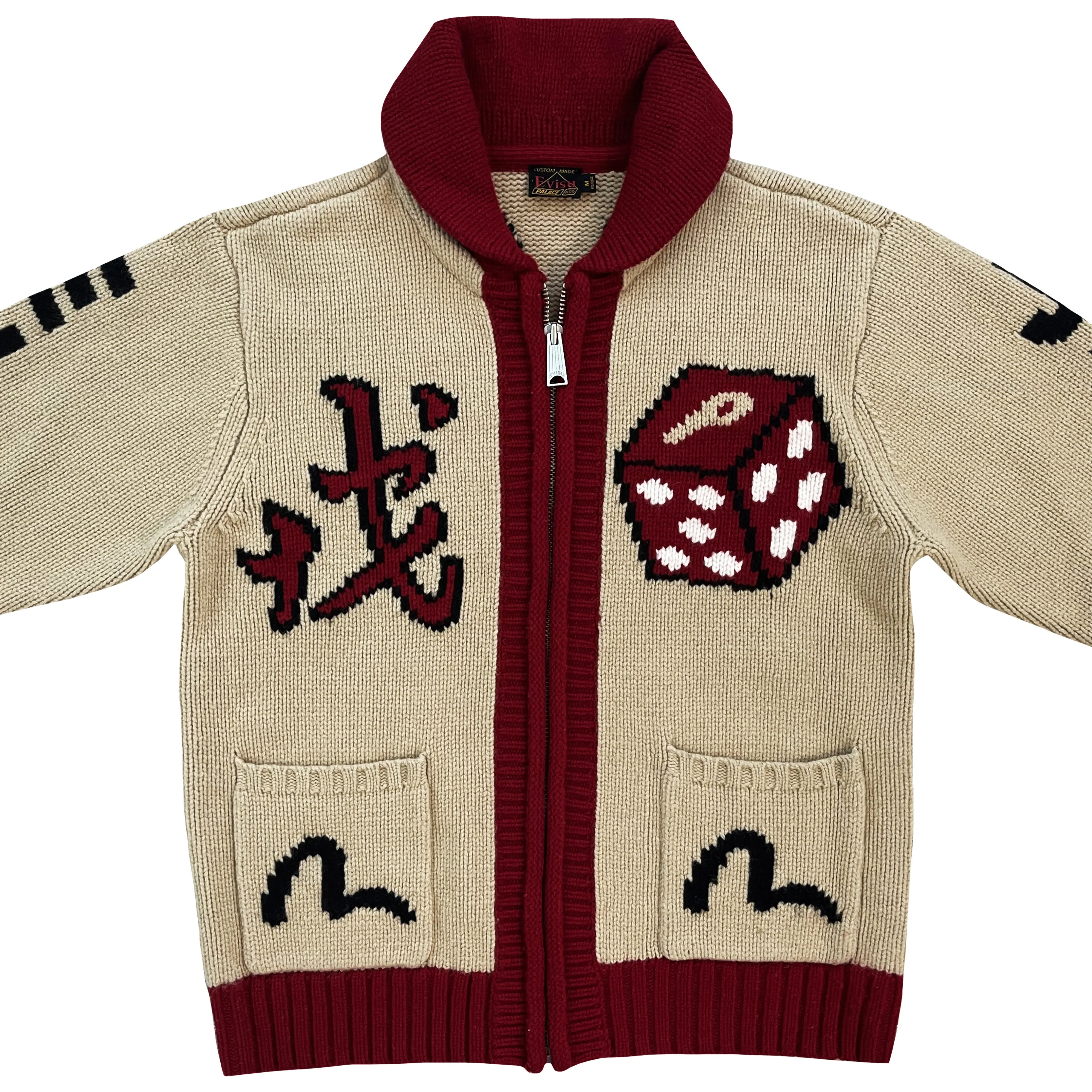 Evisu x Palace Dice Cowichan Knit - M