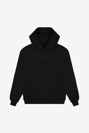 Exposed Seam Hoodie | BLACK