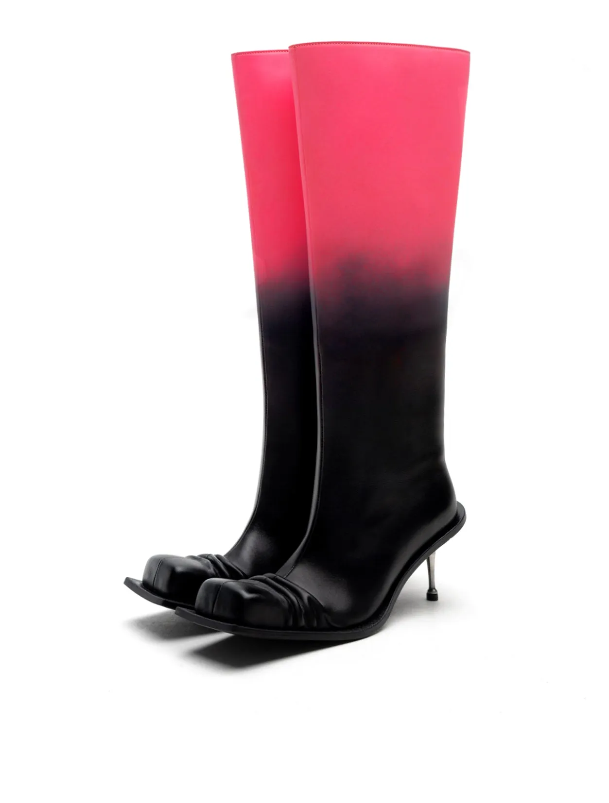 Fidan Novruzova Square Toe Pink Ombre Boot