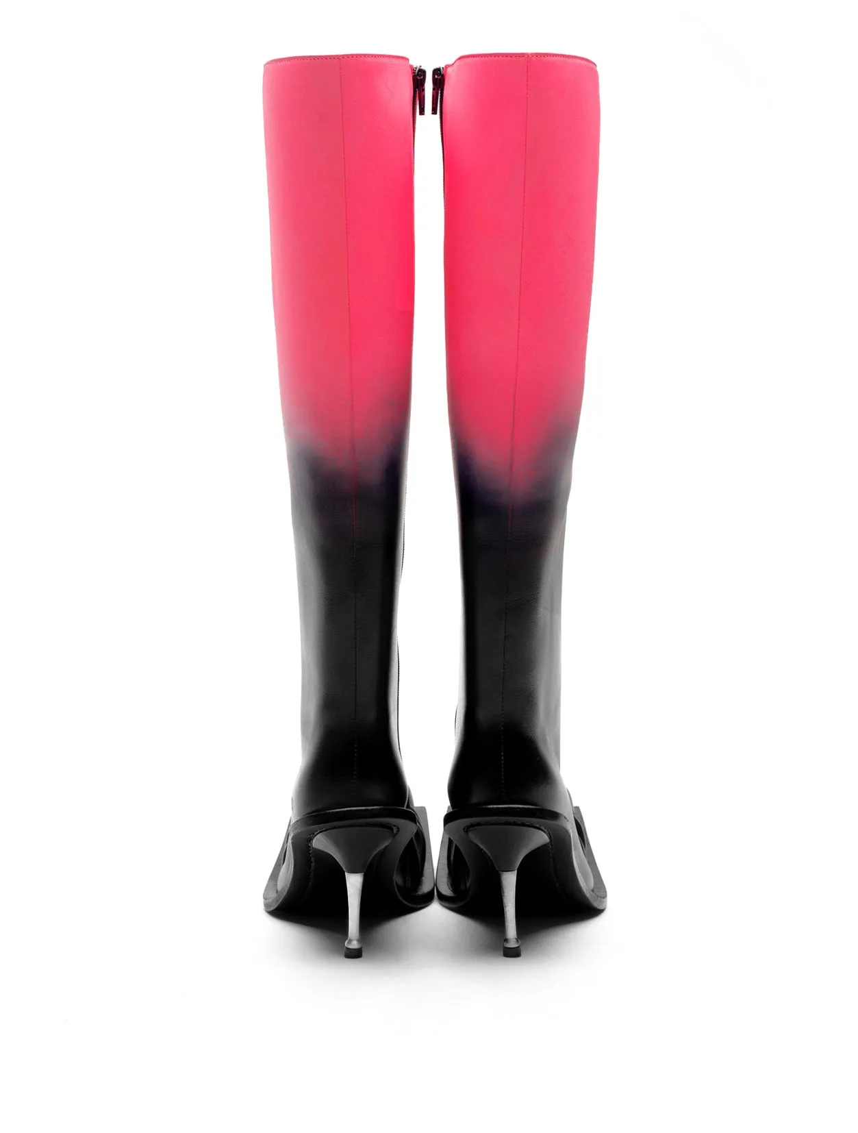 Fidan Novruzova Square Toe Pink Ombre Boot