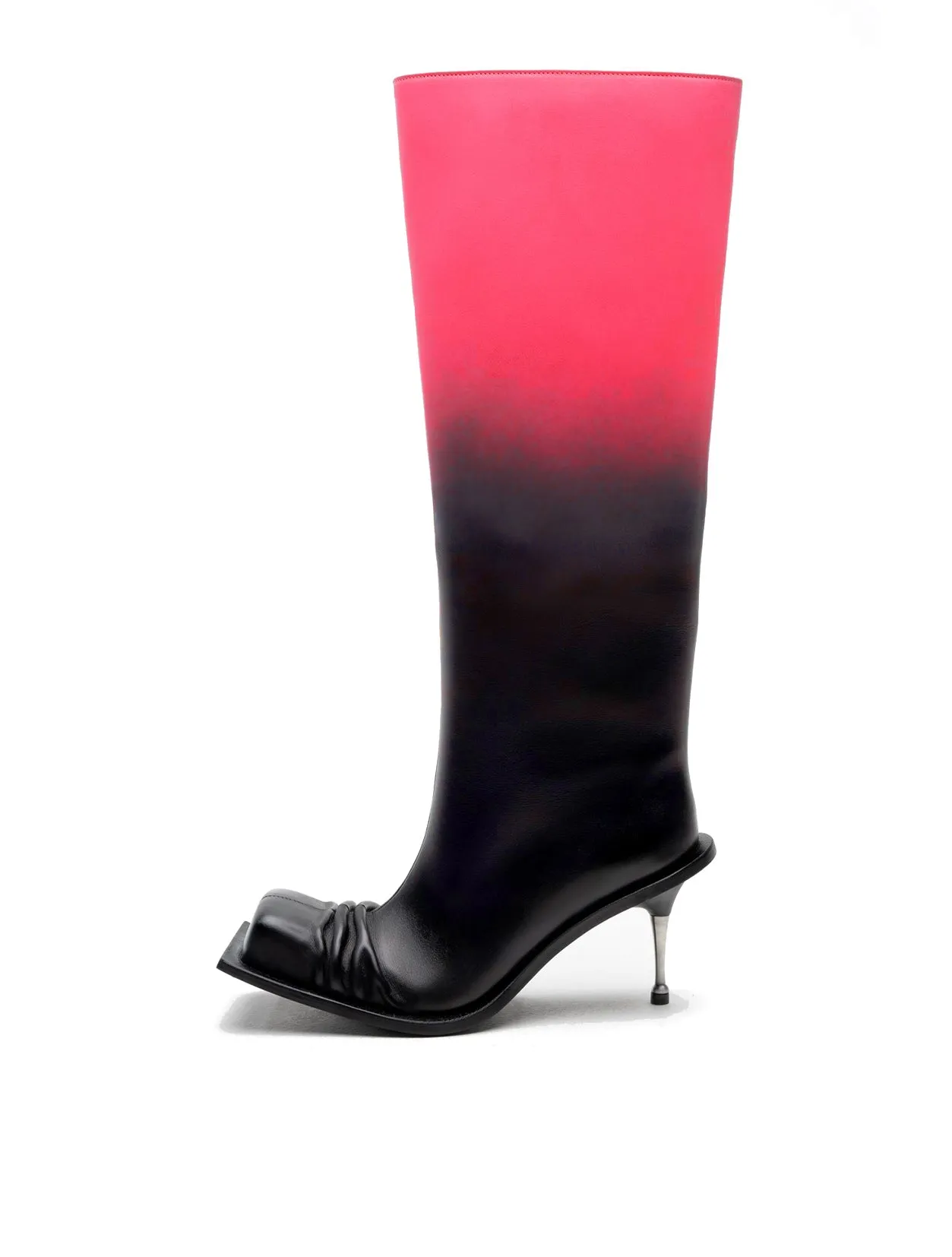 Fidan Novruzova Square Toe Pink Ombre Boot