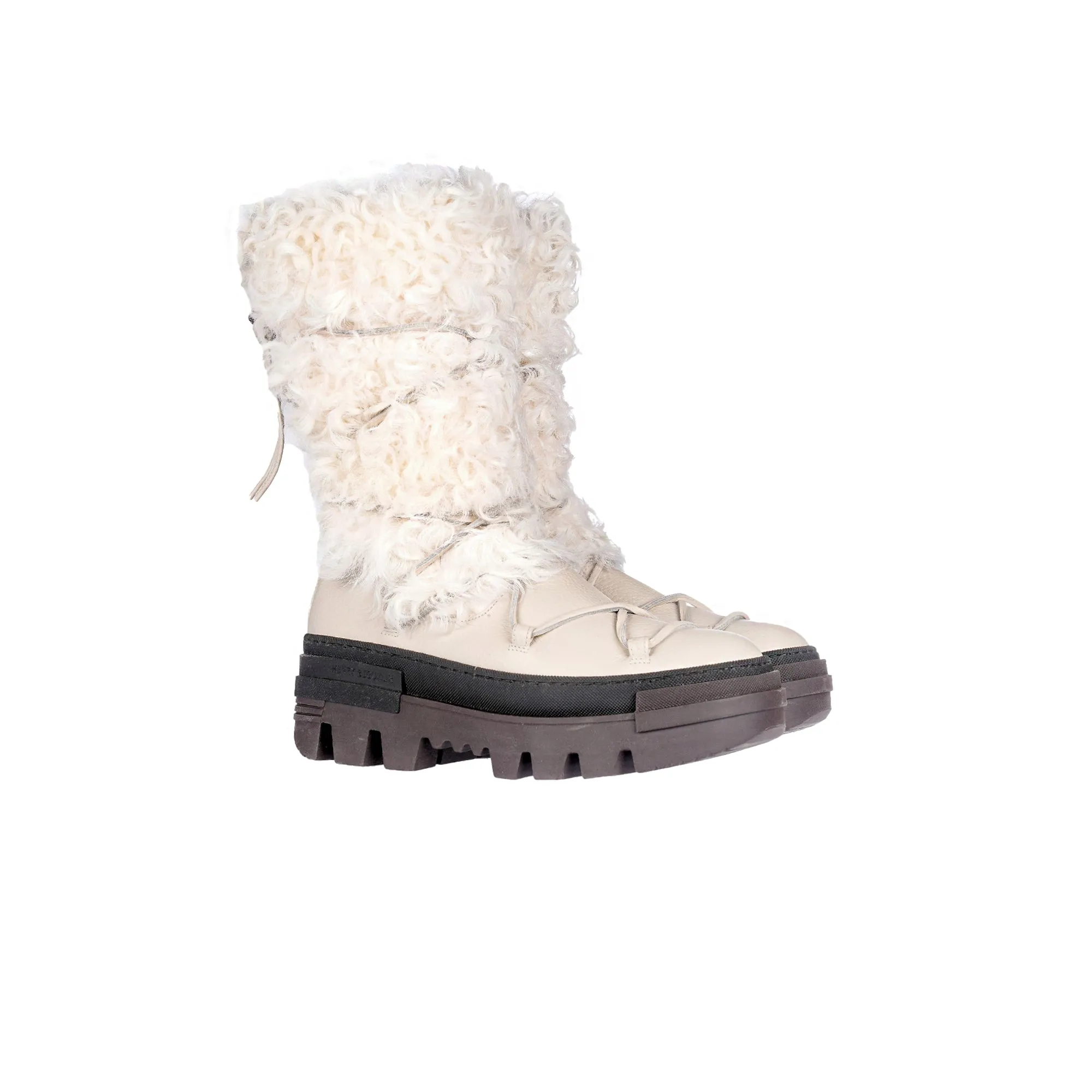 Fur Boot Muflone Chalk White