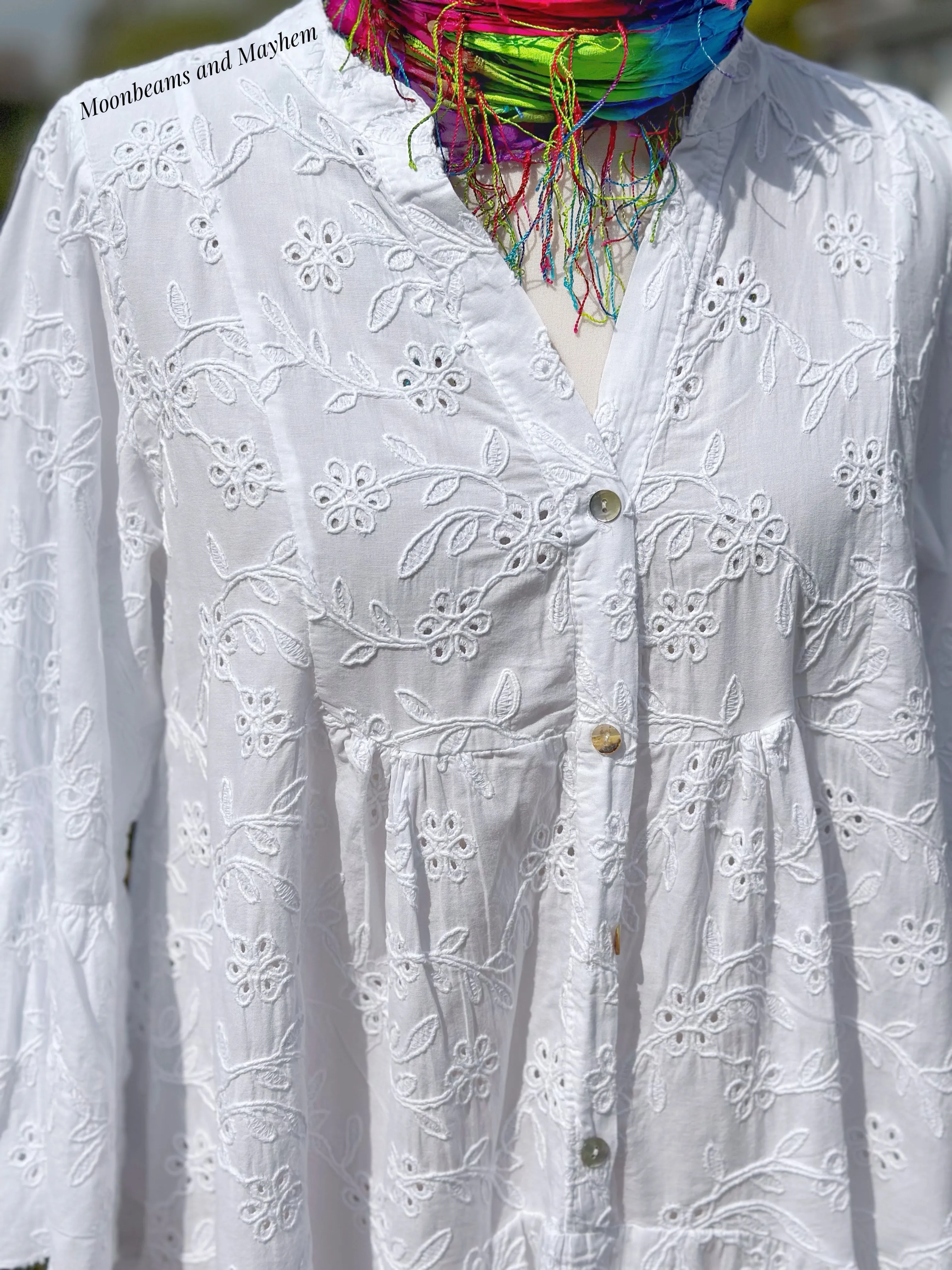 GABRIELLA WHITE TUNIC / TOP