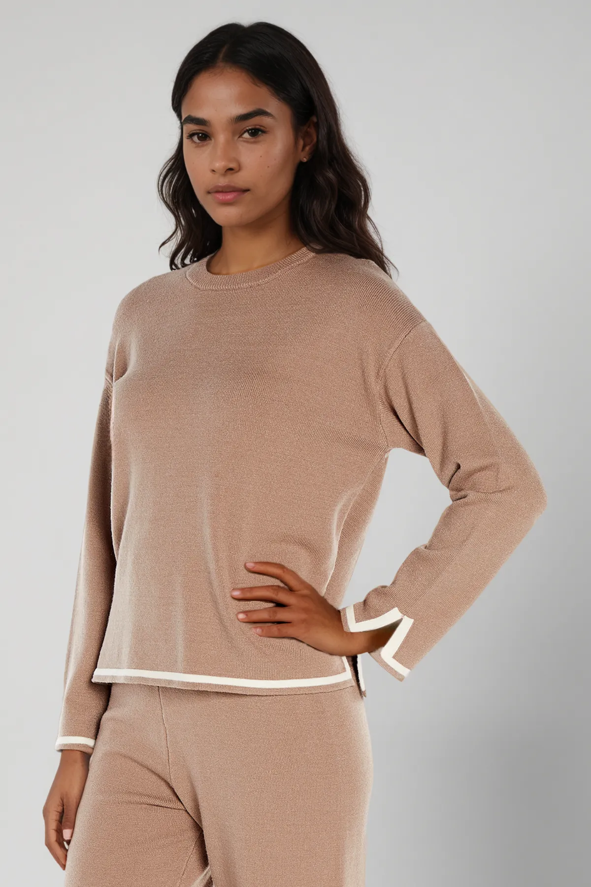 Hazel Sweater | Taupe Gray