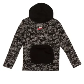 HOODIE LOGO ALL OVER Boy Black