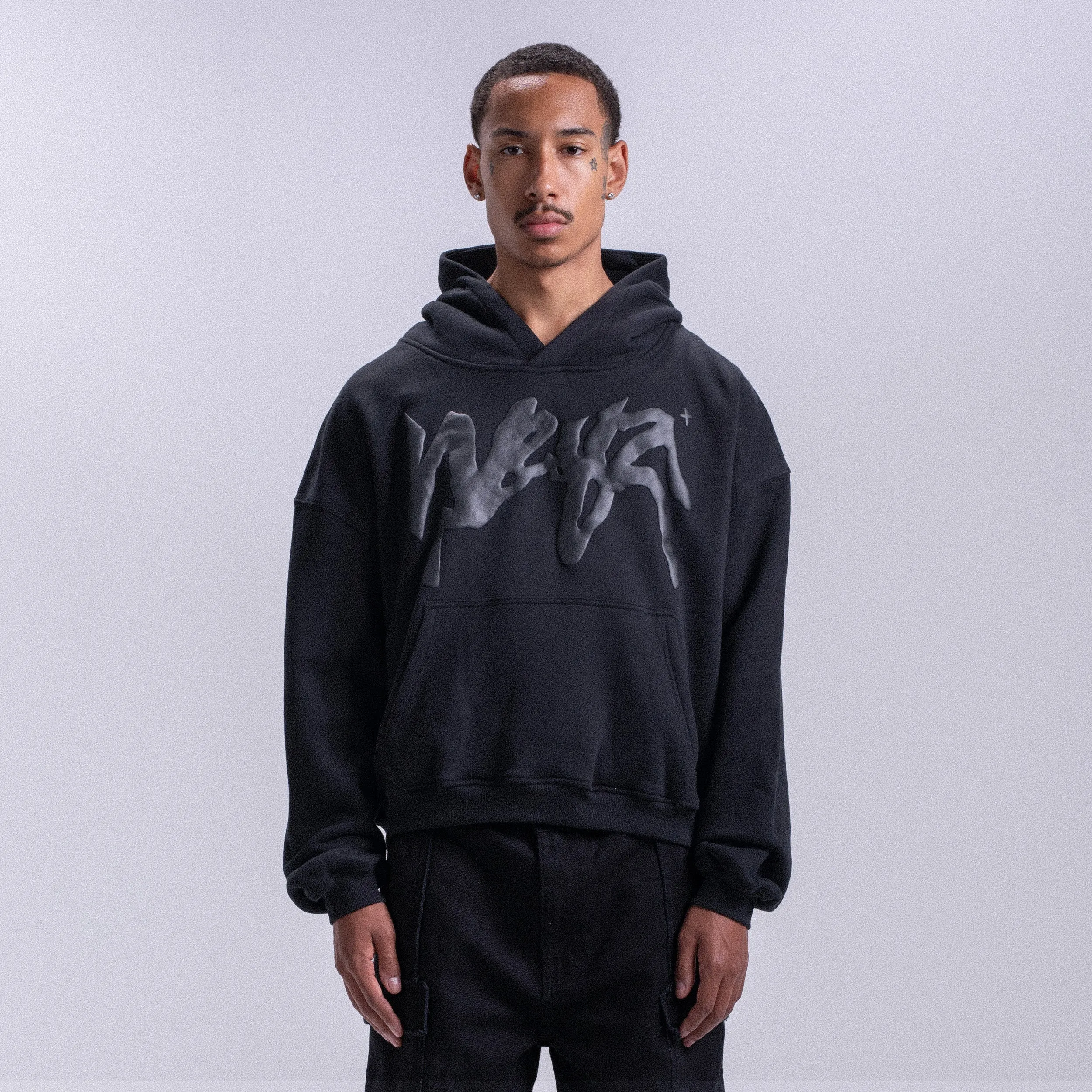 Hoodie Puffy Weyz - Black