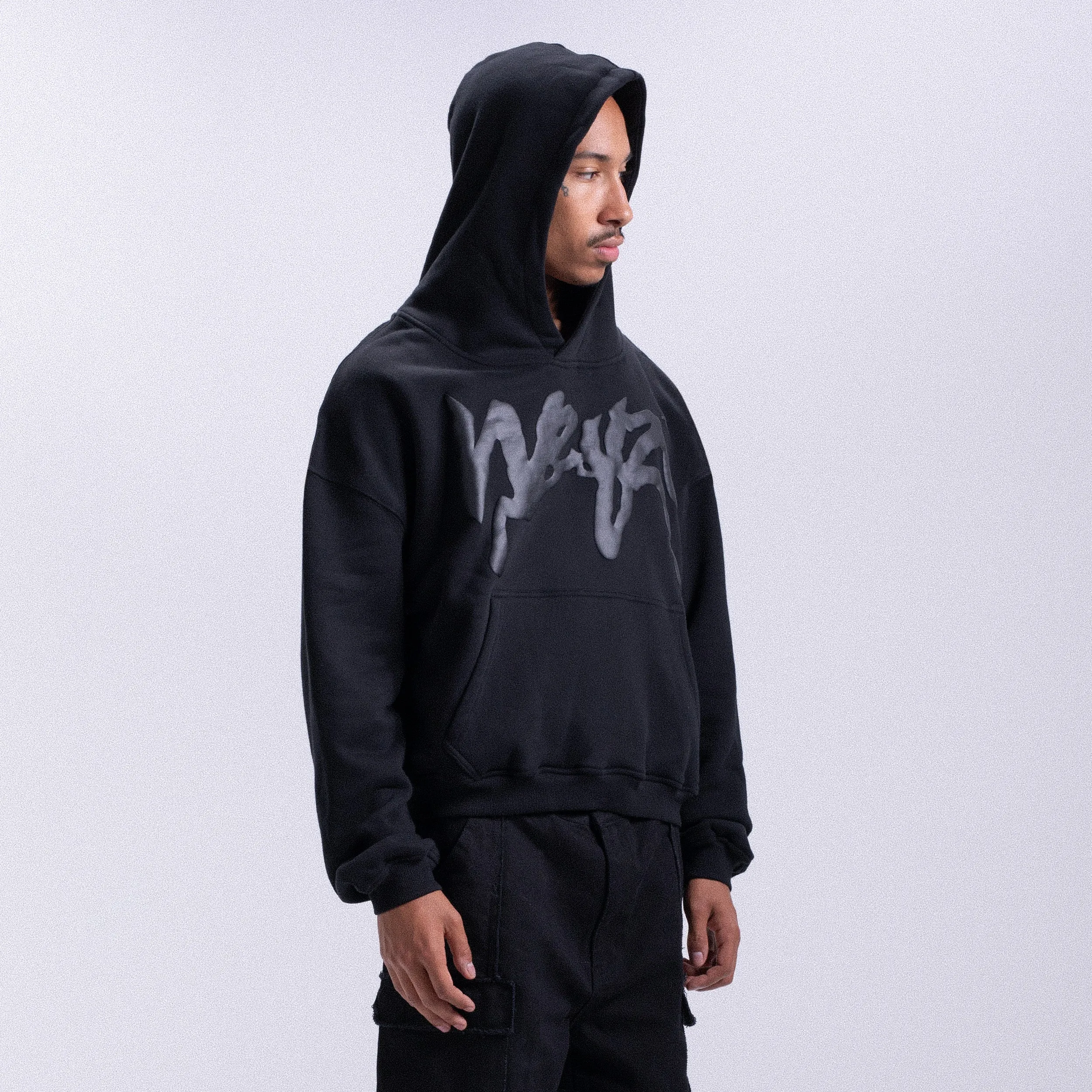 Hoodie Puffy Weyz - Black