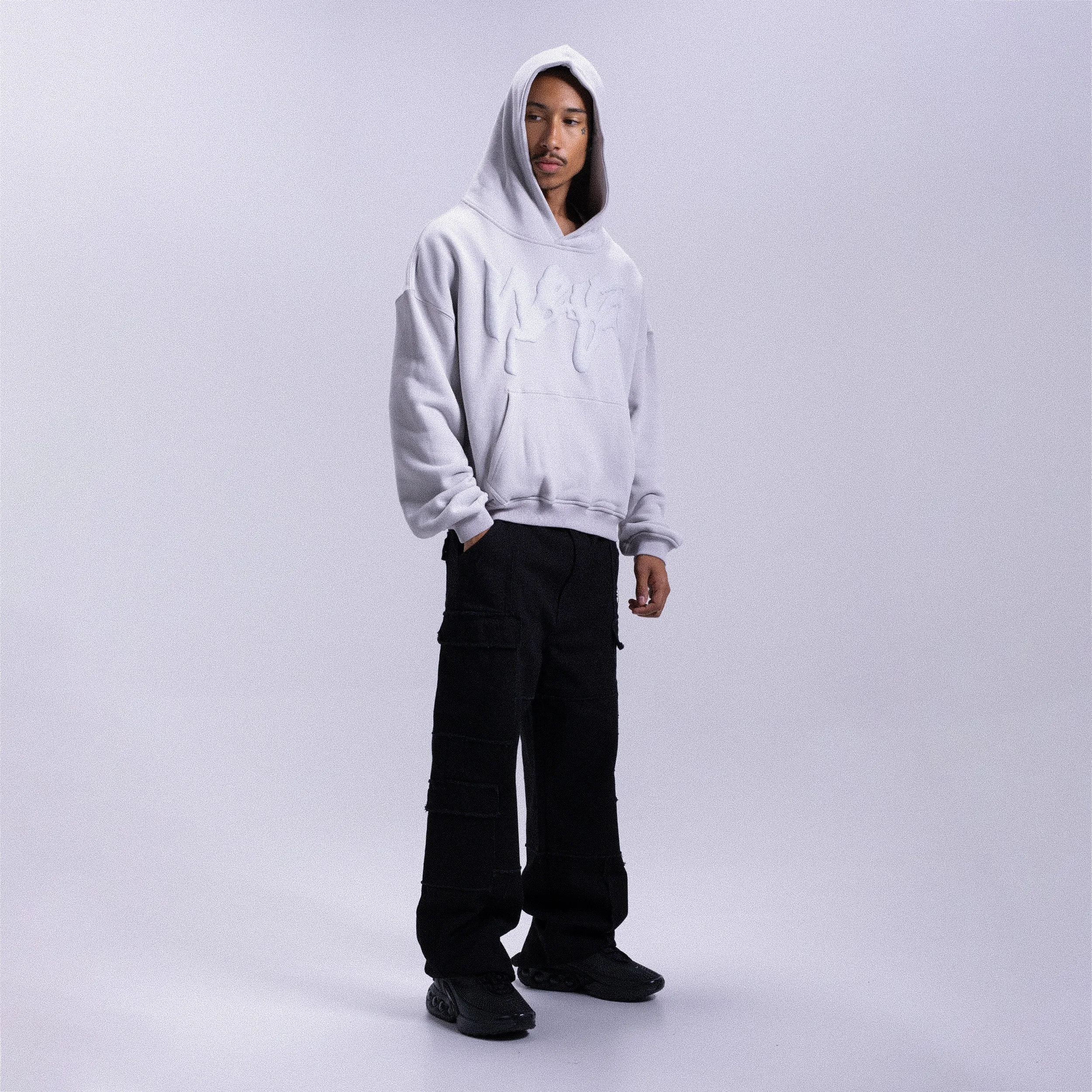 Hoodie Puffy Weyz - Light Grey