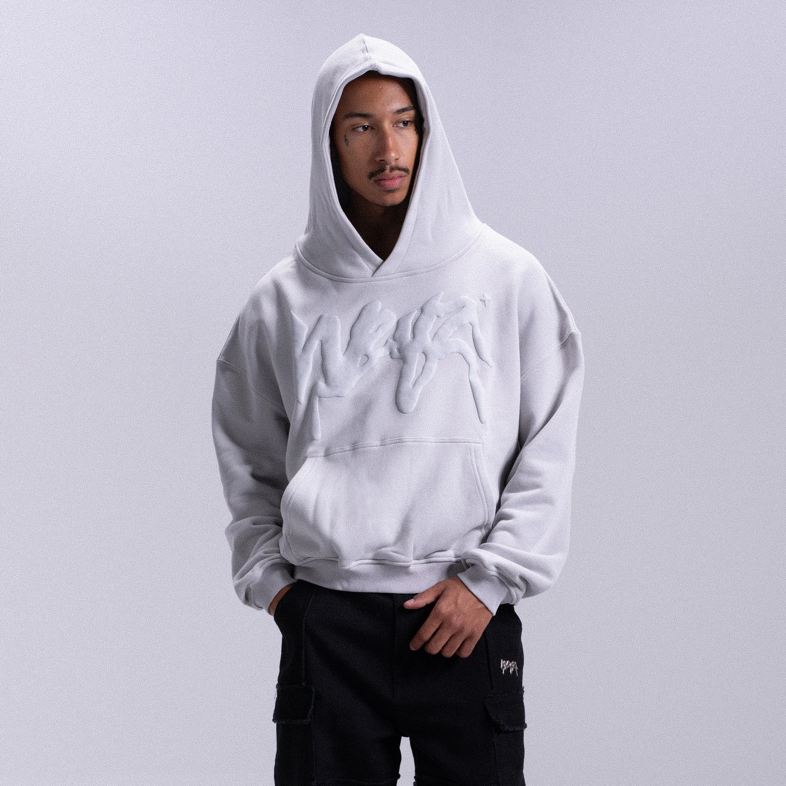 Hoodie Puffy Weyz - Light Grey