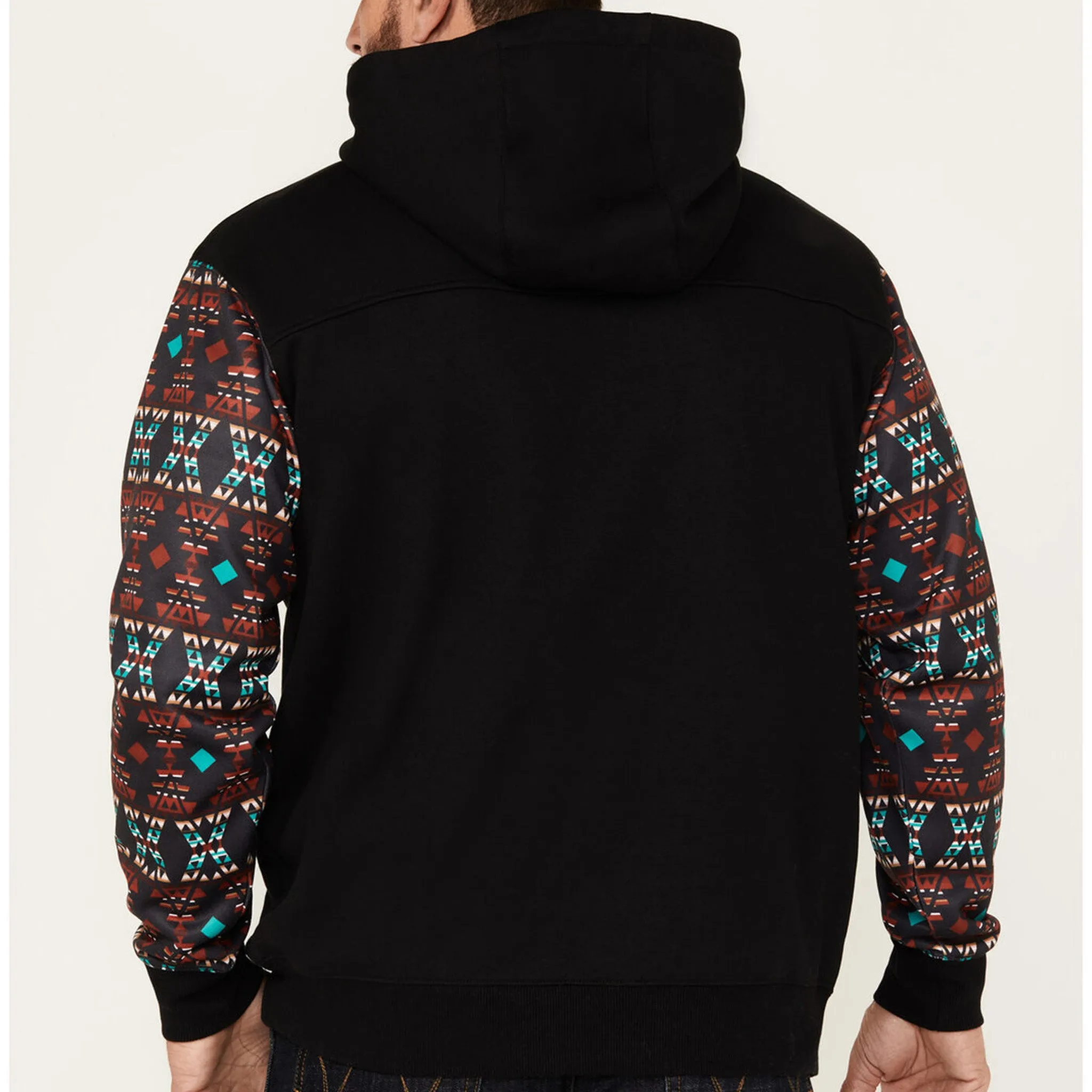 Hooey Men's Summit Black Aztec Hoodie