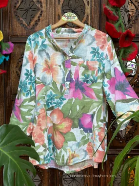 INTO THE TROPICS COTTON SHIRT (S/M)