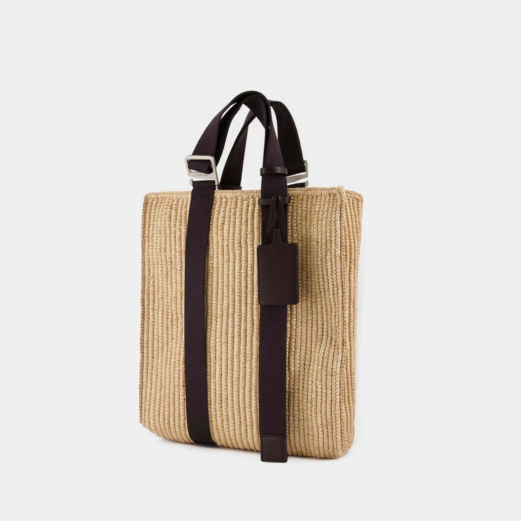 Jacquemus  Le Panier Tote Bag - Jacquemus -  Dark Brown - Raphia