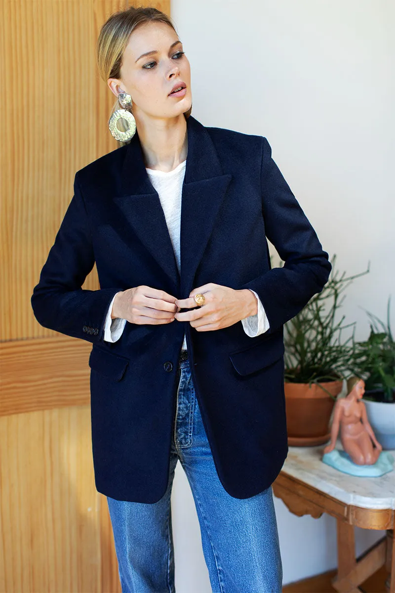 James Blazer - Navy Wool