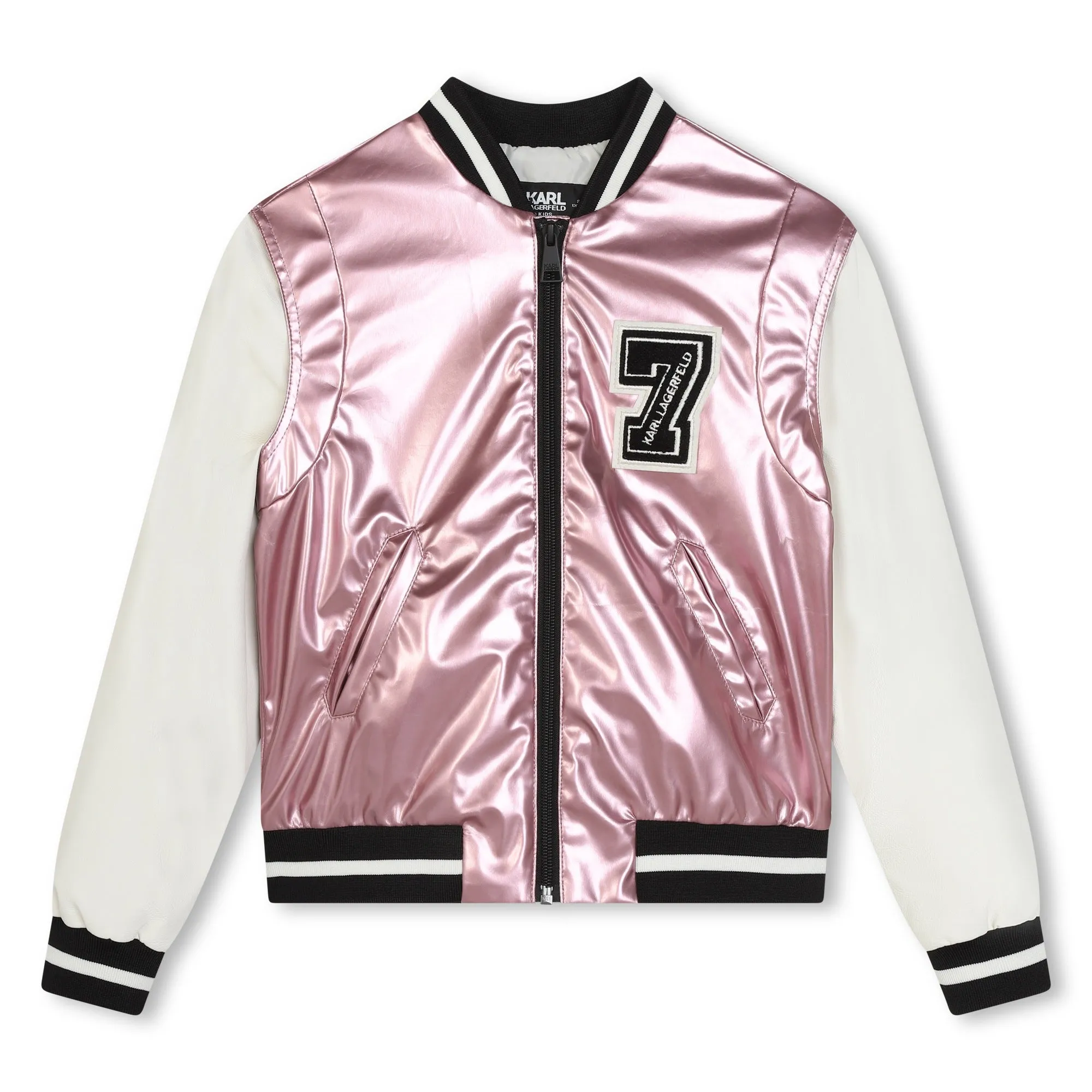 Karl Lagerfeld Jacket Varsity Pink