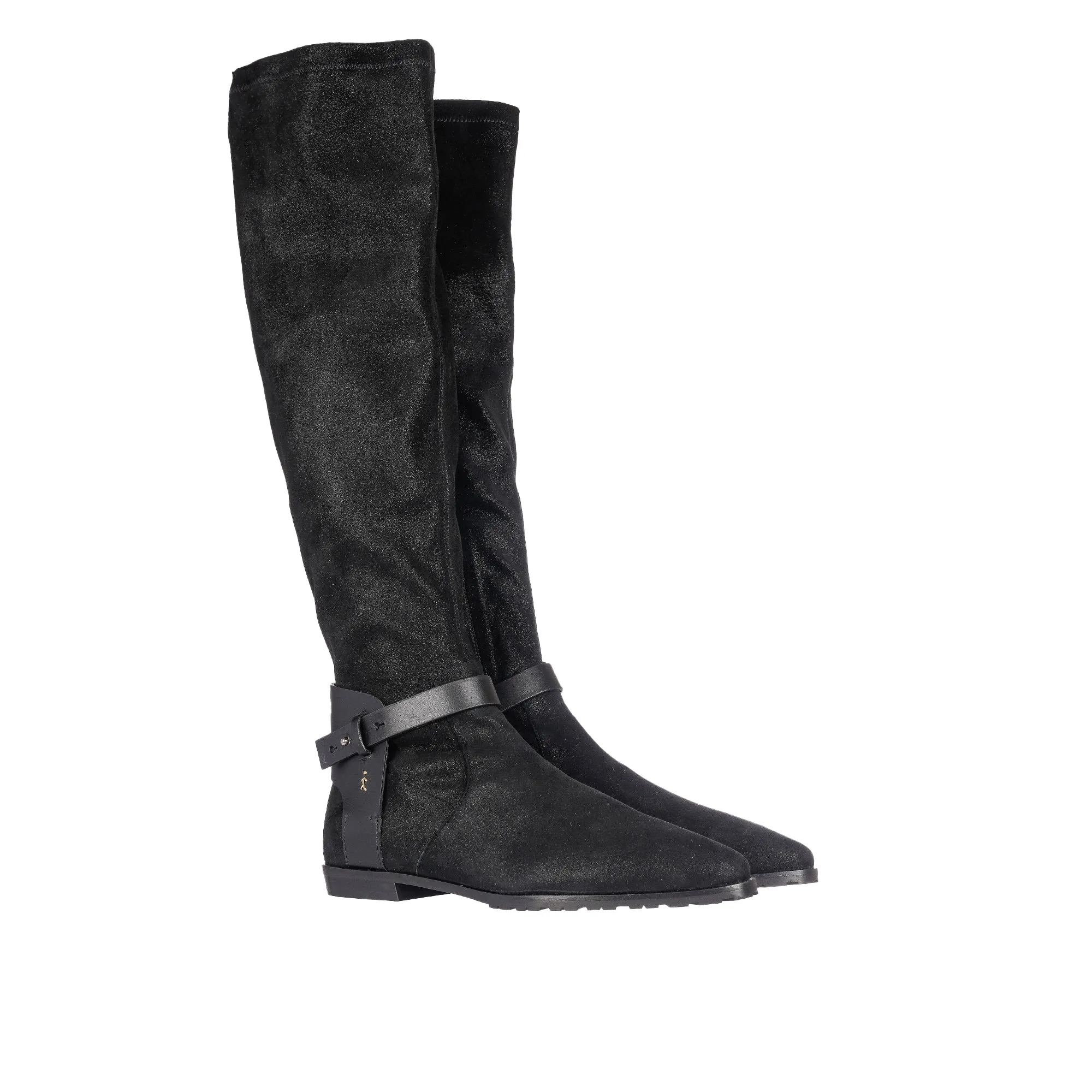 Knee Boot Stretch Stellare Black