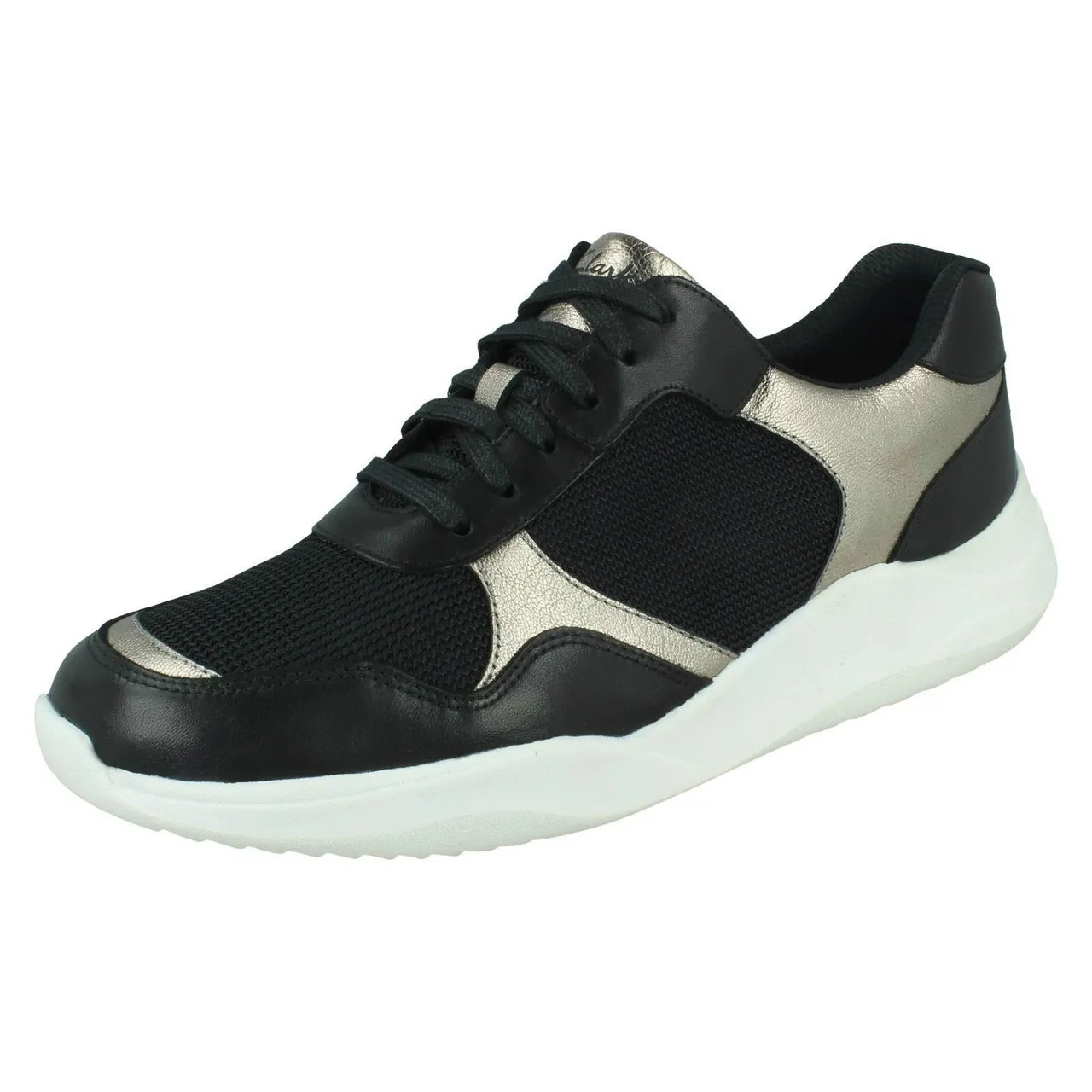 Ladies Clarks Casual Trainers Sift Lace