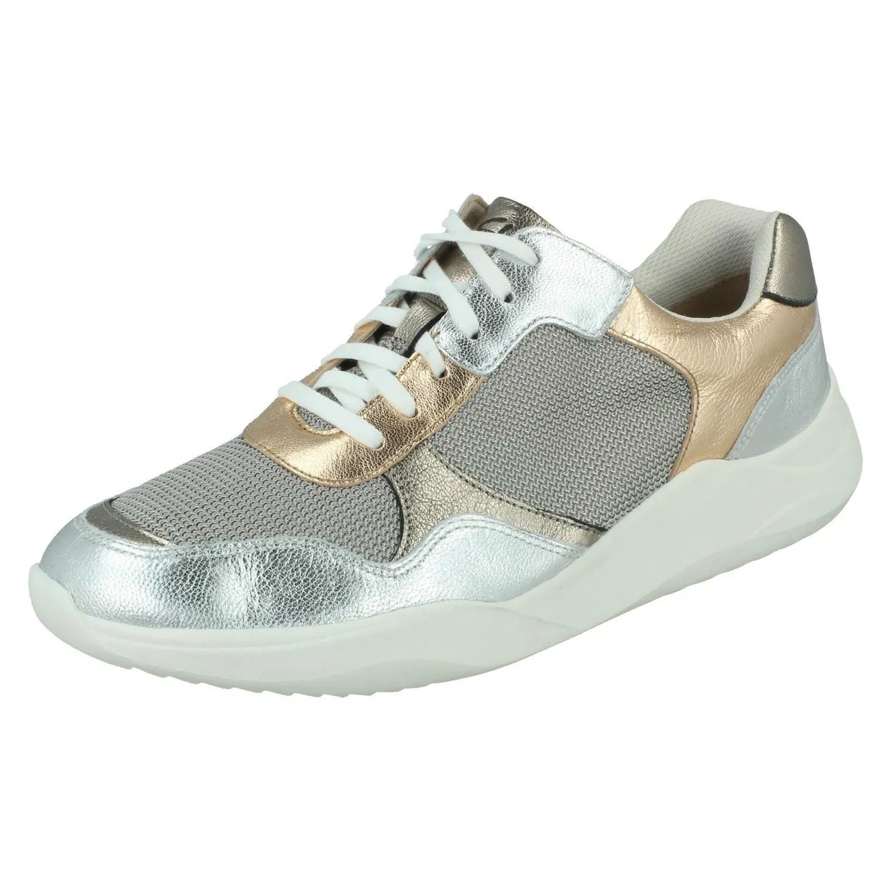 Ladies Clarks Casual Trainers Sift Lace