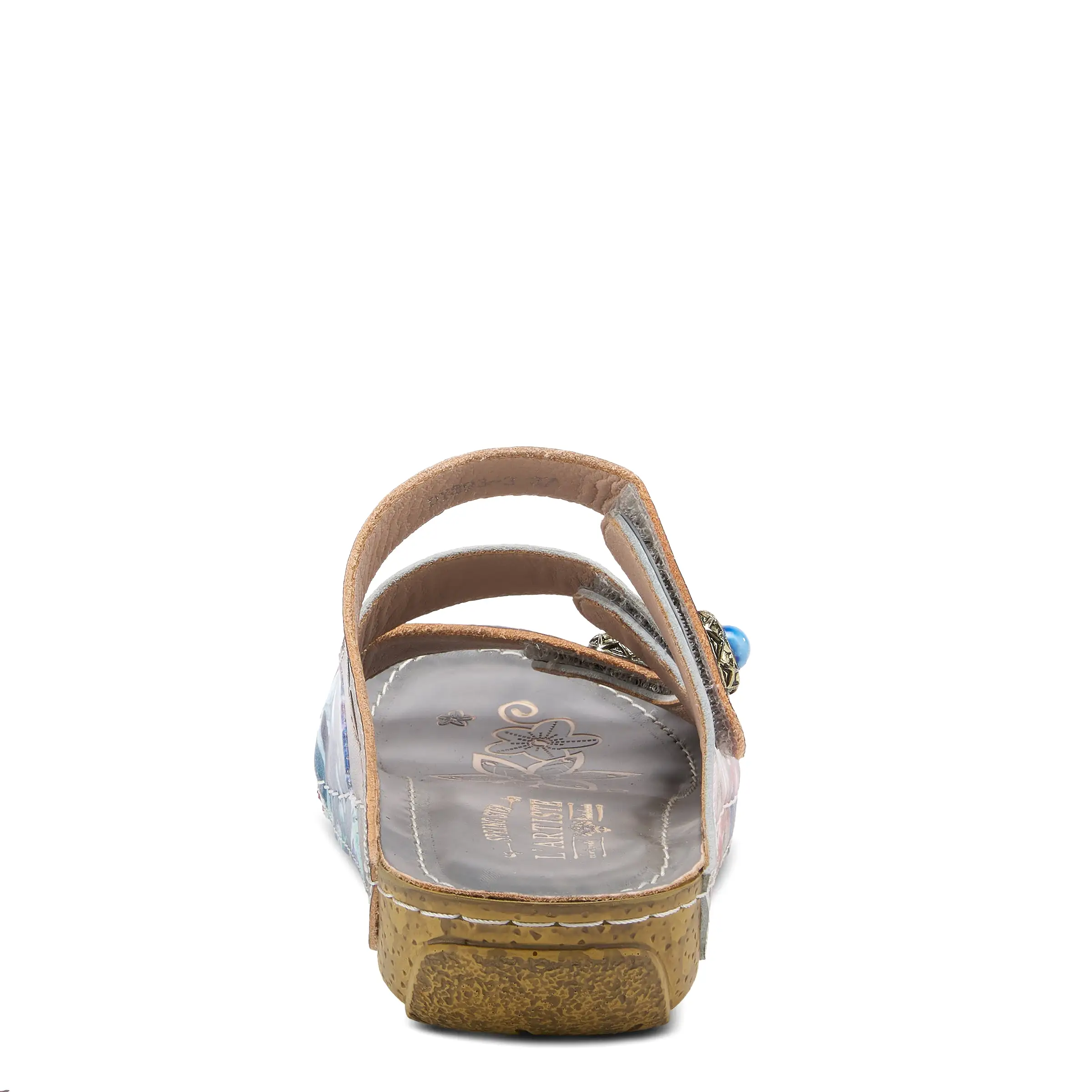 L'ARTISTE CASTLEWALK SLIDE SANDALS