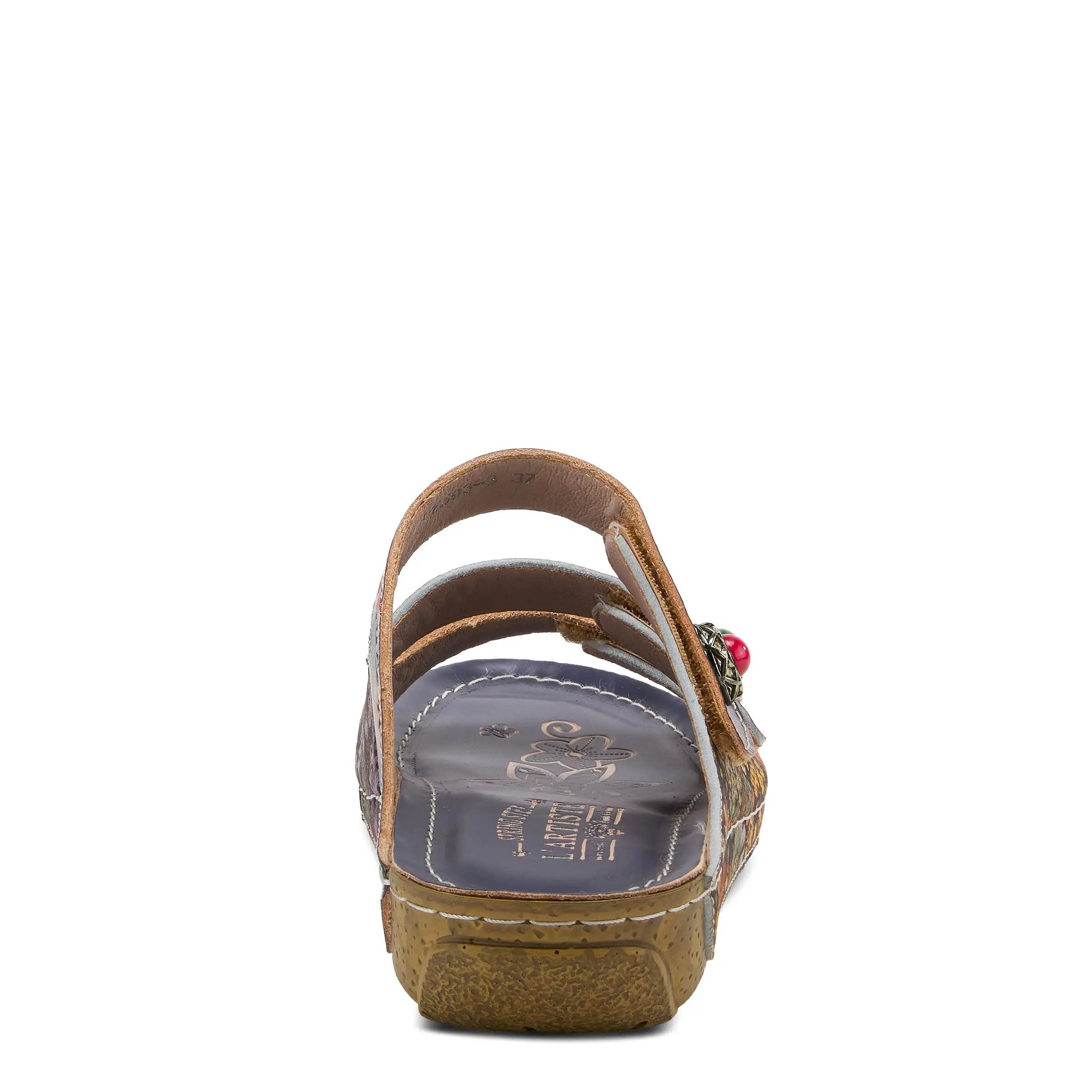 L'ARTISTE CASTLEWALK SLIDE SANDALS