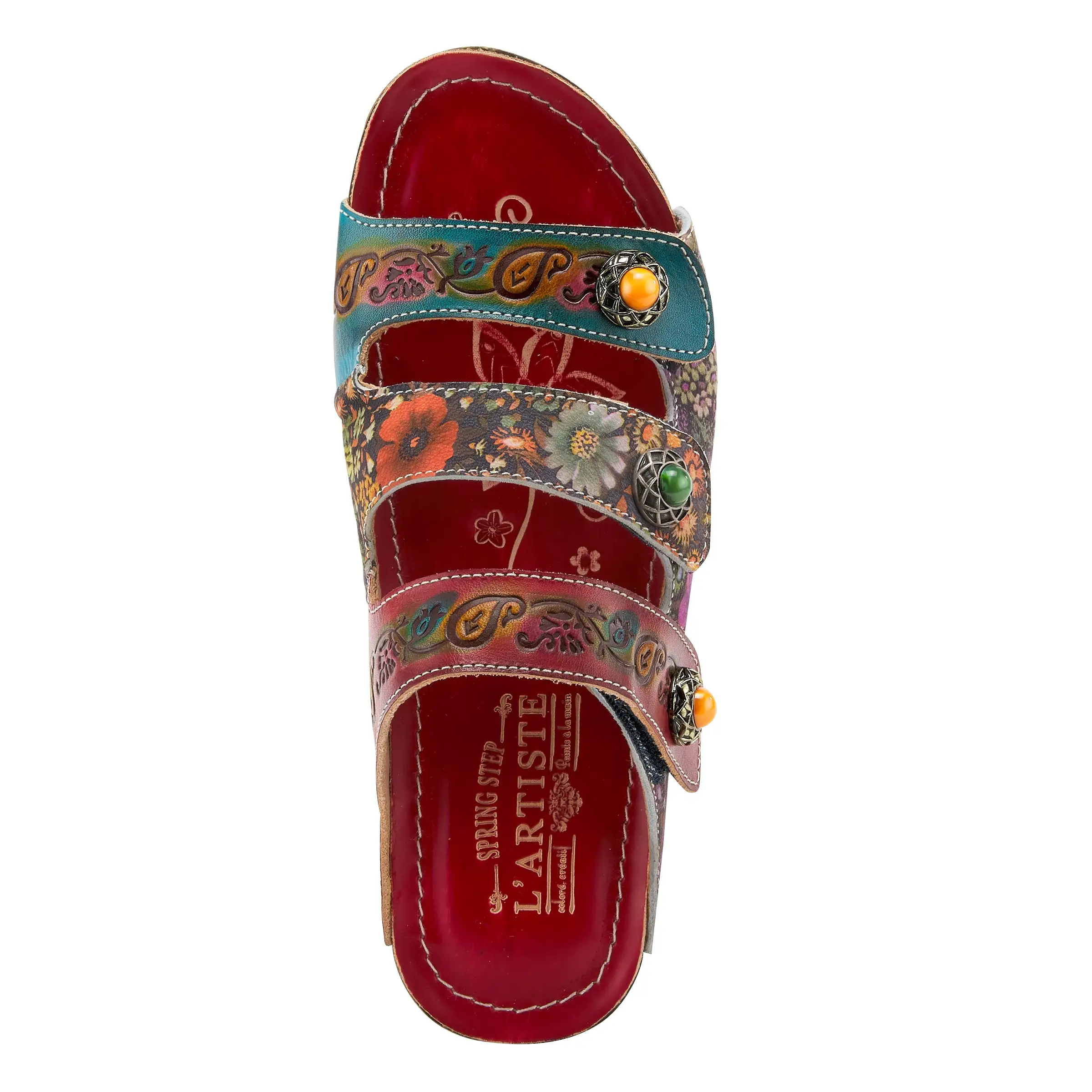 L'ARTISTE CASTLEWALK SLIDE SANDALS