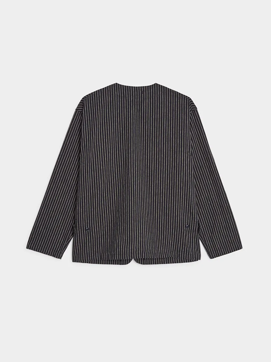 LC Stripe Cardigan Jacket, Navy