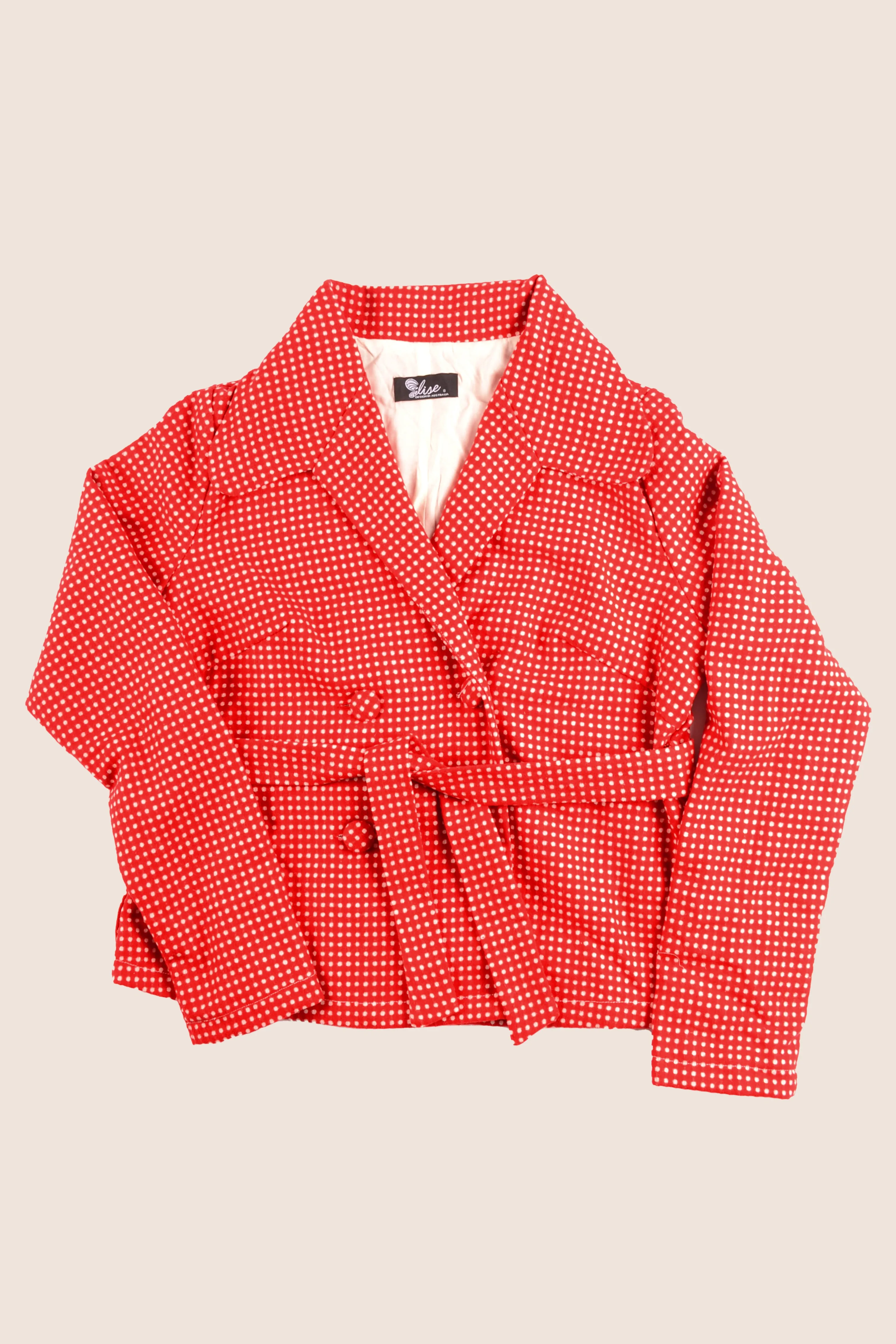 Lexie Red & White Dots Jacket