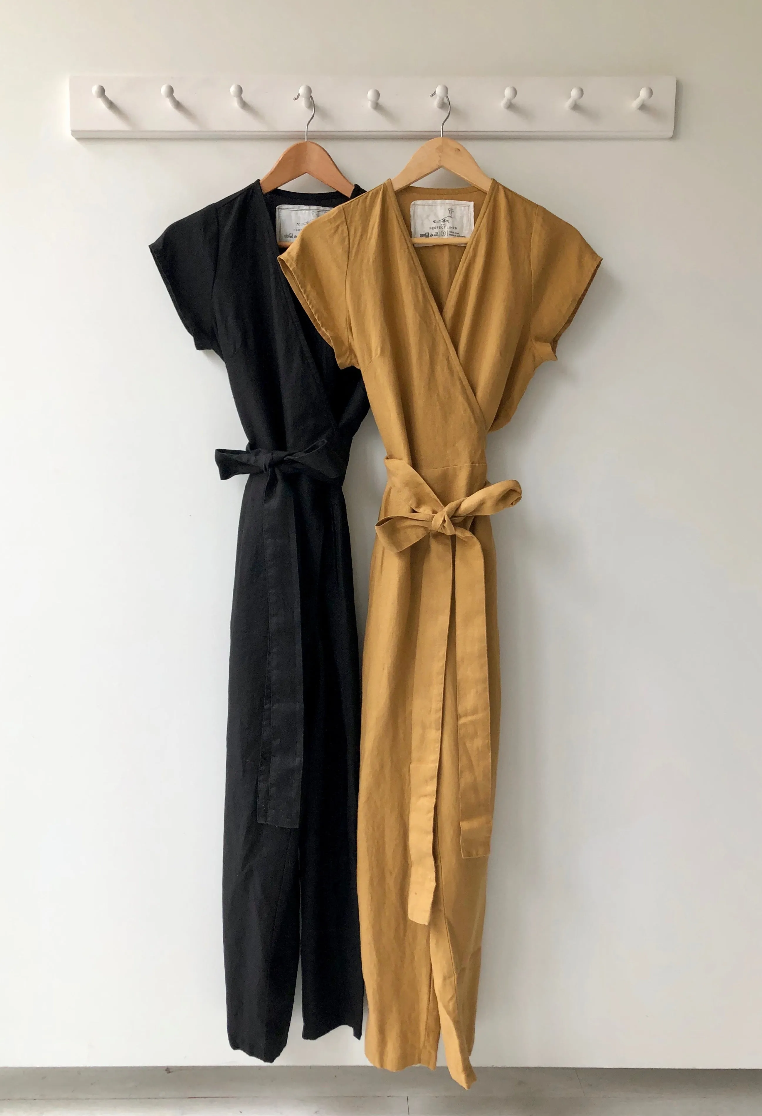 Linen Wrap Jumpsuit | Amber