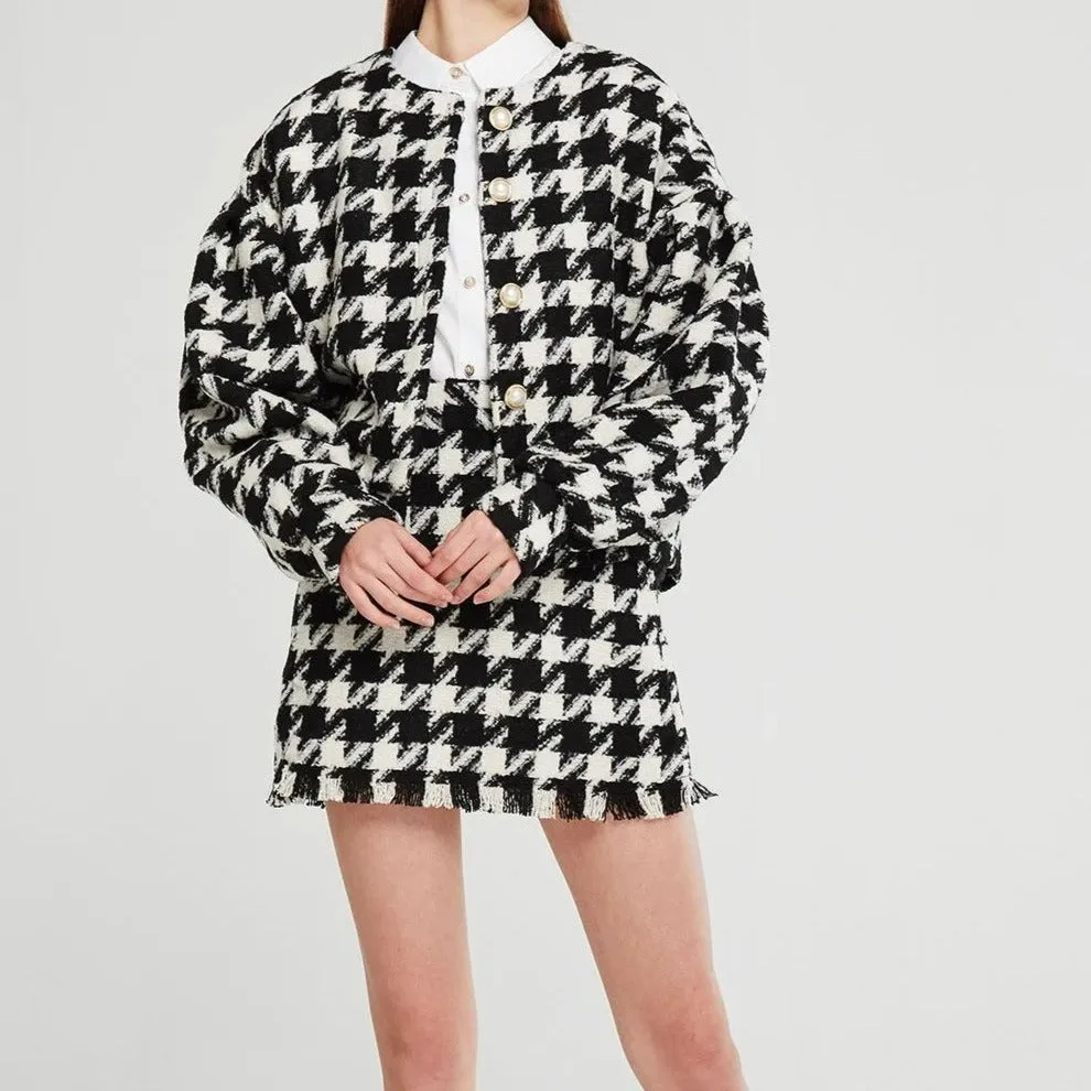 LUXE HOUNDSTOOTH SET