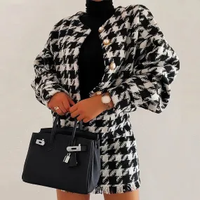 LUXE HOUNDSTOOTH SET