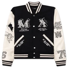 MA Angel Varsity Jacket - Black