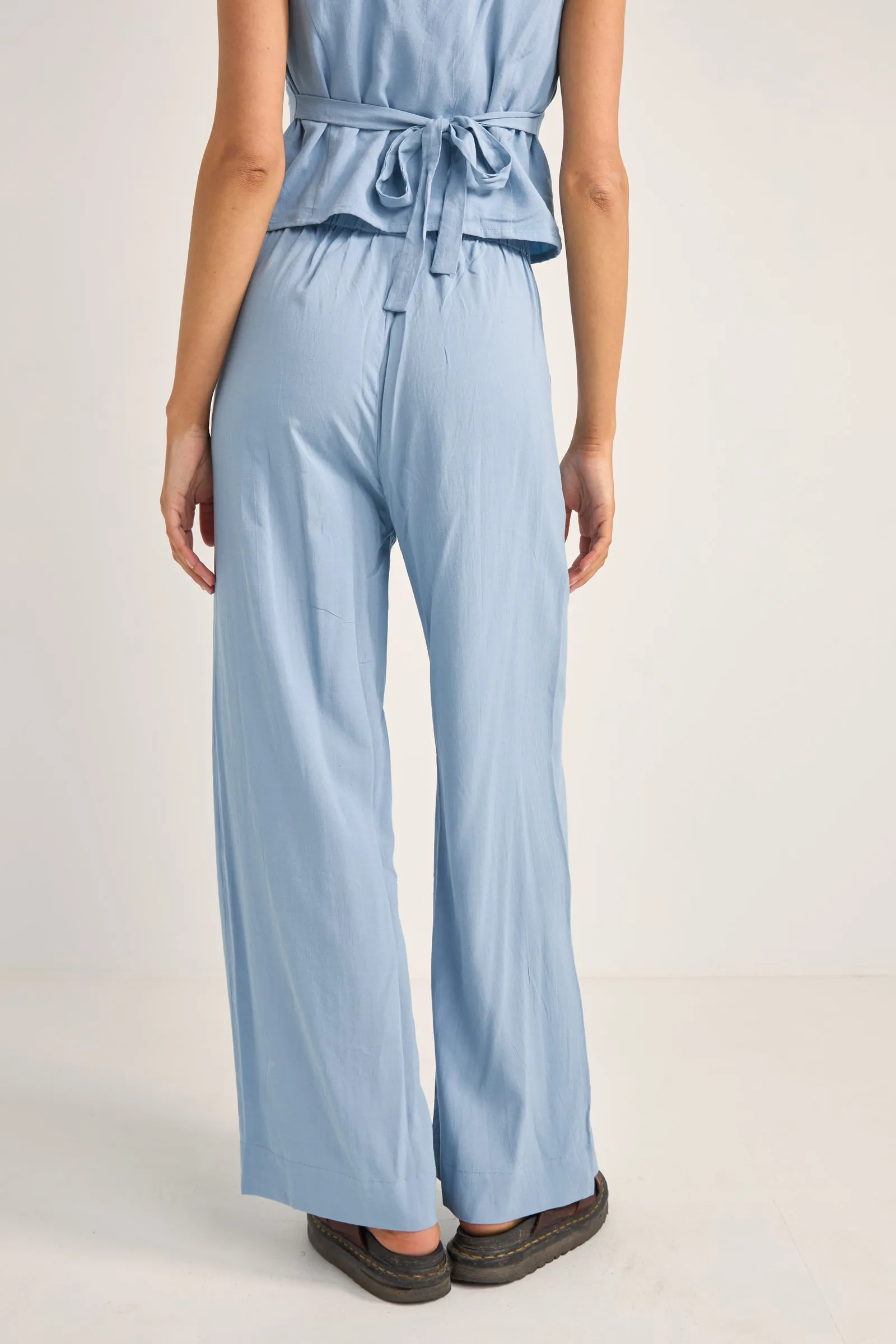 Maya Wide Leg Pant Cornflower