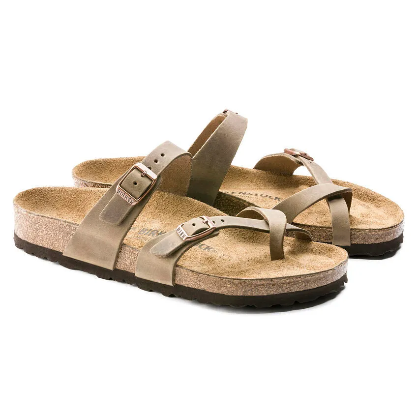 Mayari Women's Soft Footbed Leather Sandal - Tobacco