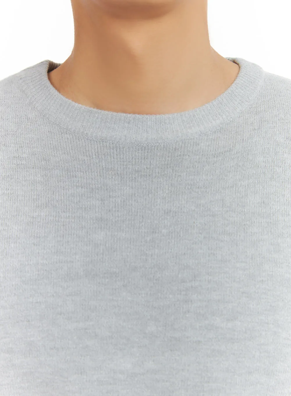 Men's Basic Crew Neck Sweater IA402