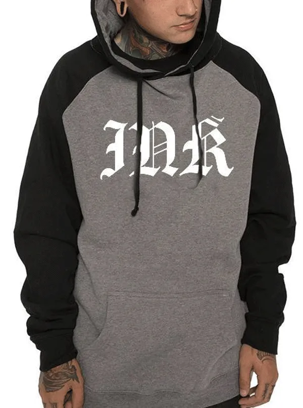 Men's Ink Lettering Two-Tone Hoodie