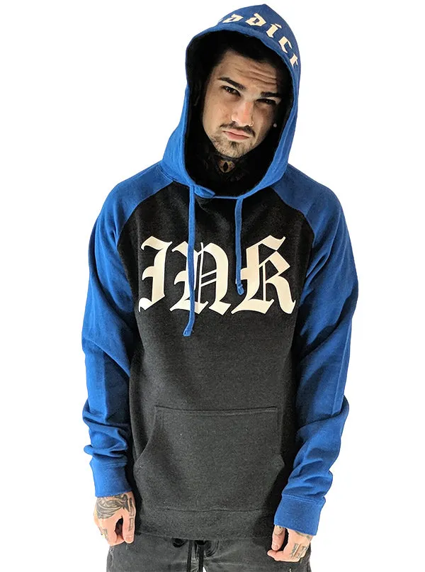 Men's Ink Lettering Two-Tone Hoodie