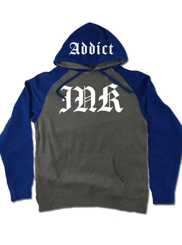 Men's Ink Lettering Two-Tone Hoodie