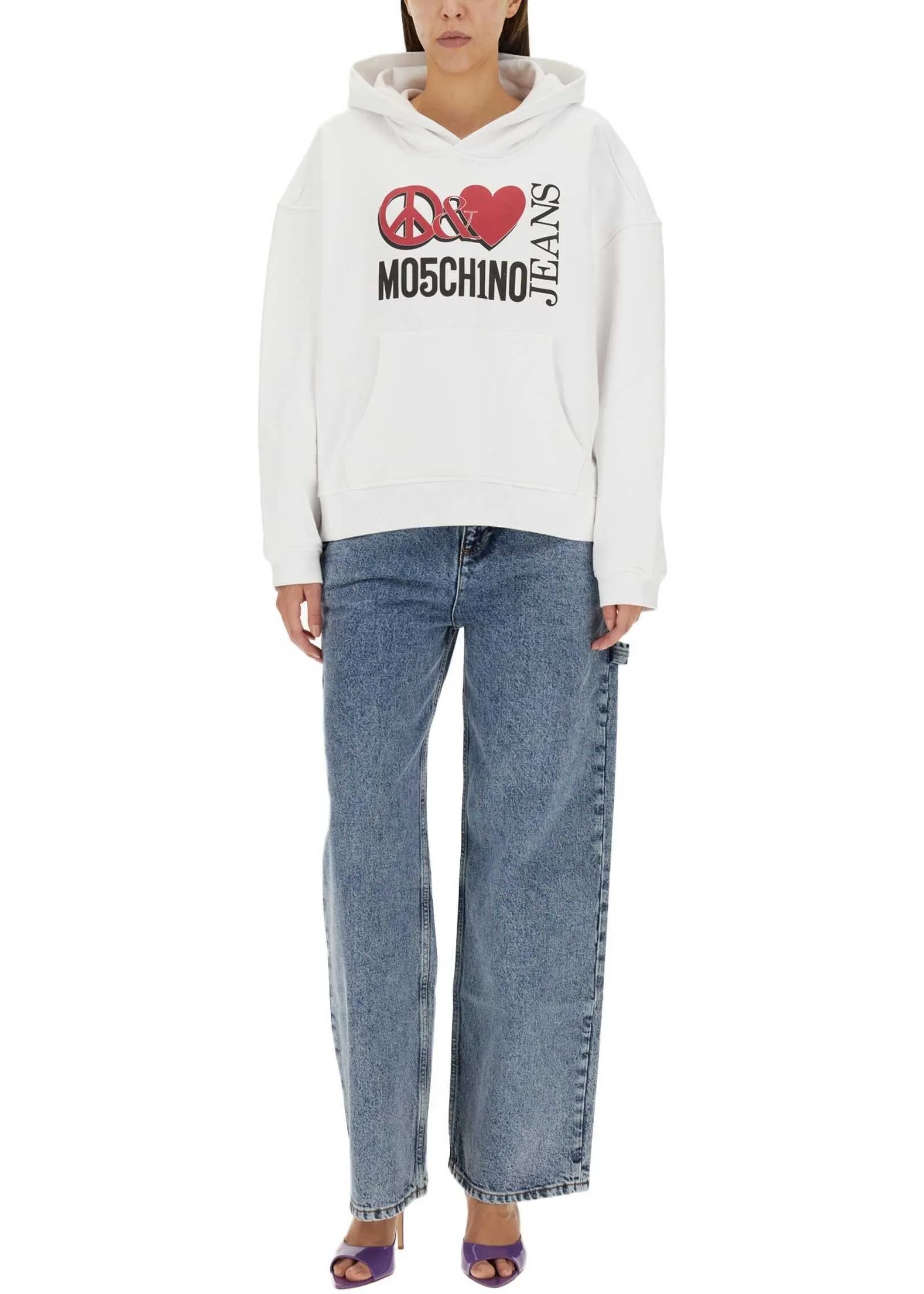 Moschino  |MOSCHINO JEANS Peace & Love Hoodie