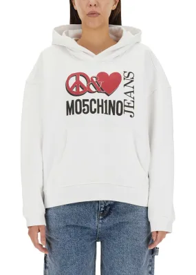 Moschino  |MOSCHINO JEANS Peace & Love Hoodie