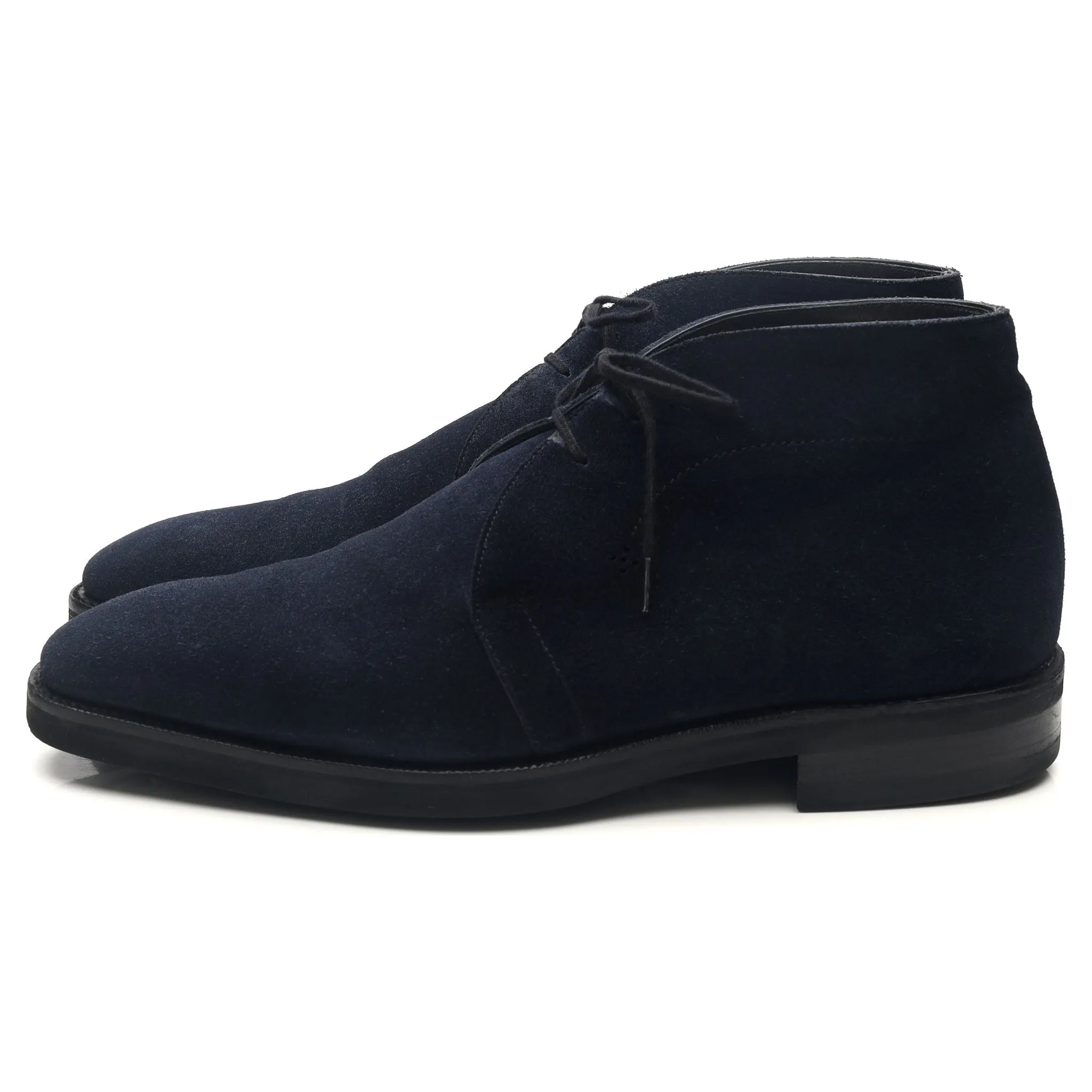 Navy Blue Suede Chukka Boots UK 8.5