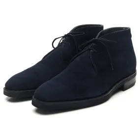 Navy Blue Suede Chukka Boots UK 8.5