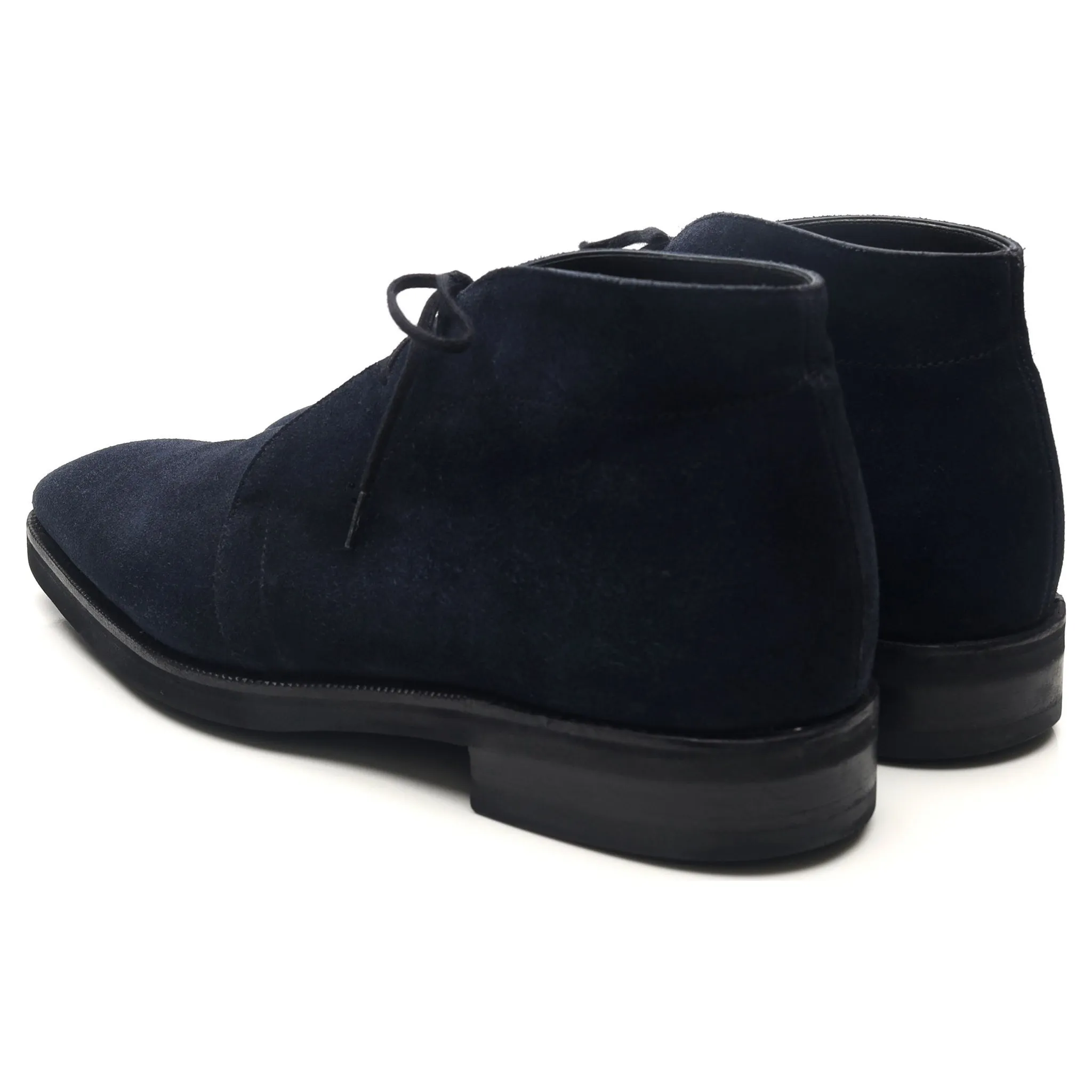 Navy Blue Suede Chukka Boots UK 8.5