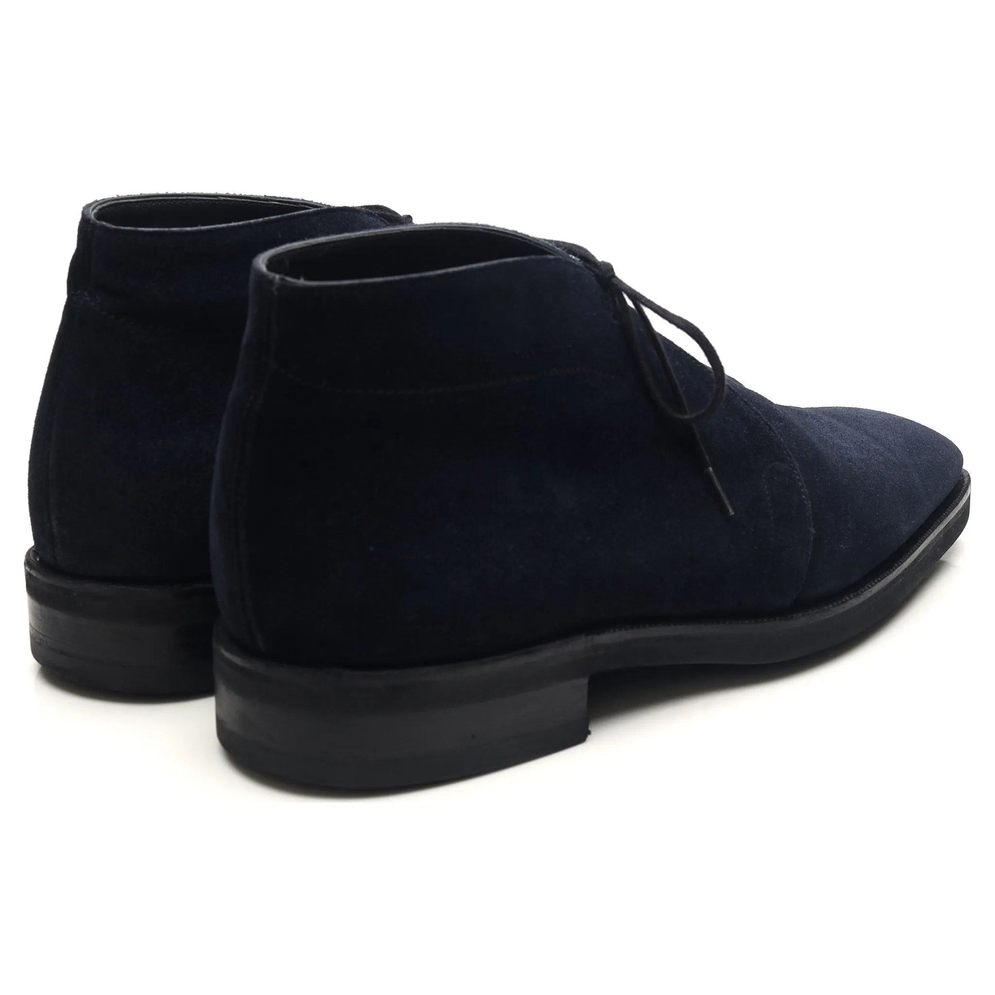 Navy Blue Suede Chukka Boots UK 8.5