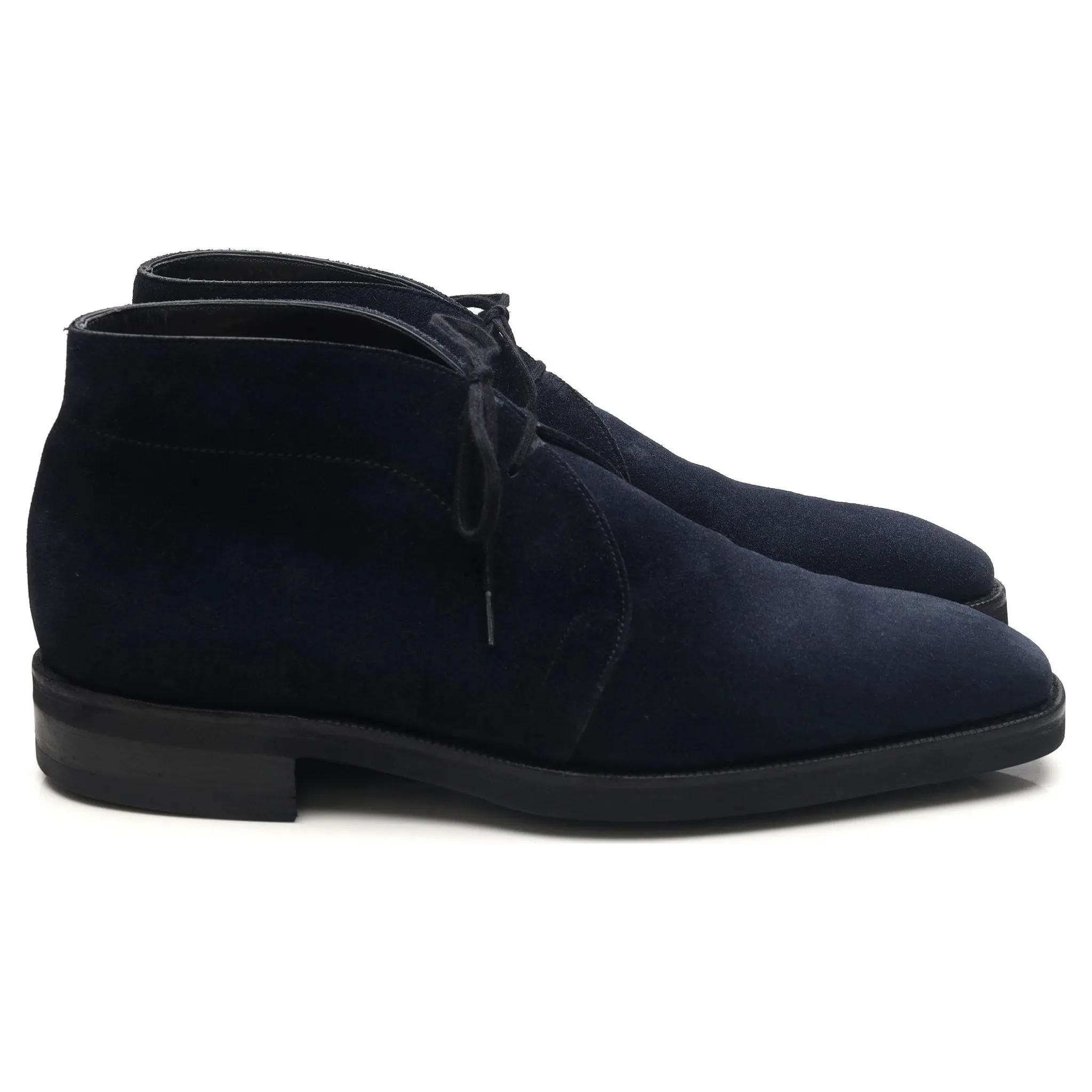 Navy Blue Suede Chukka Boots UK 8.5